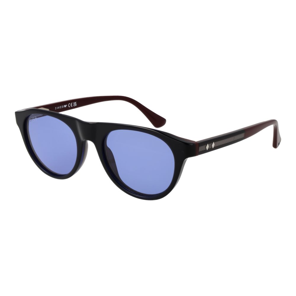 Occhiali da sole in plastica blu Web
