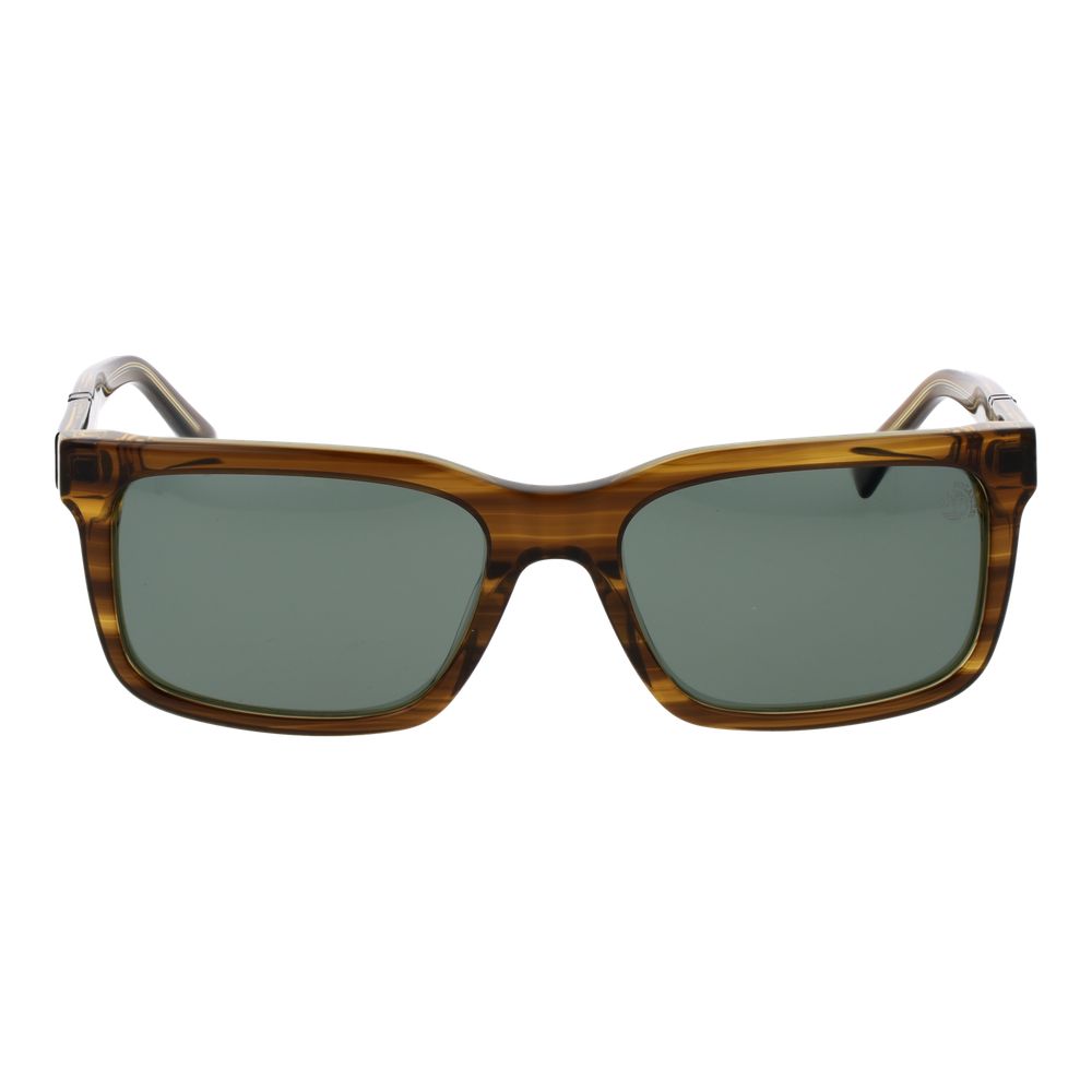 Occhiali da sole Timberland in plastica marrone