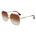 Victoria Beckham Occhiali da Sole in Metallo Dorato