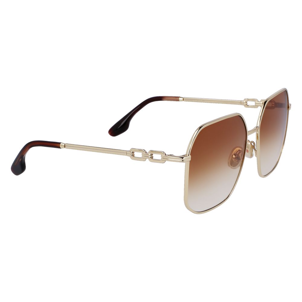 Victoria Beckham Occhiali da Sole in Metallo Dorato