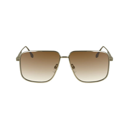 Occhiali da sole Victoria Beckham in metallo dorato