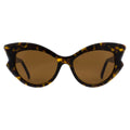 Occhiali da sole Andy Wolf in acetato marrone