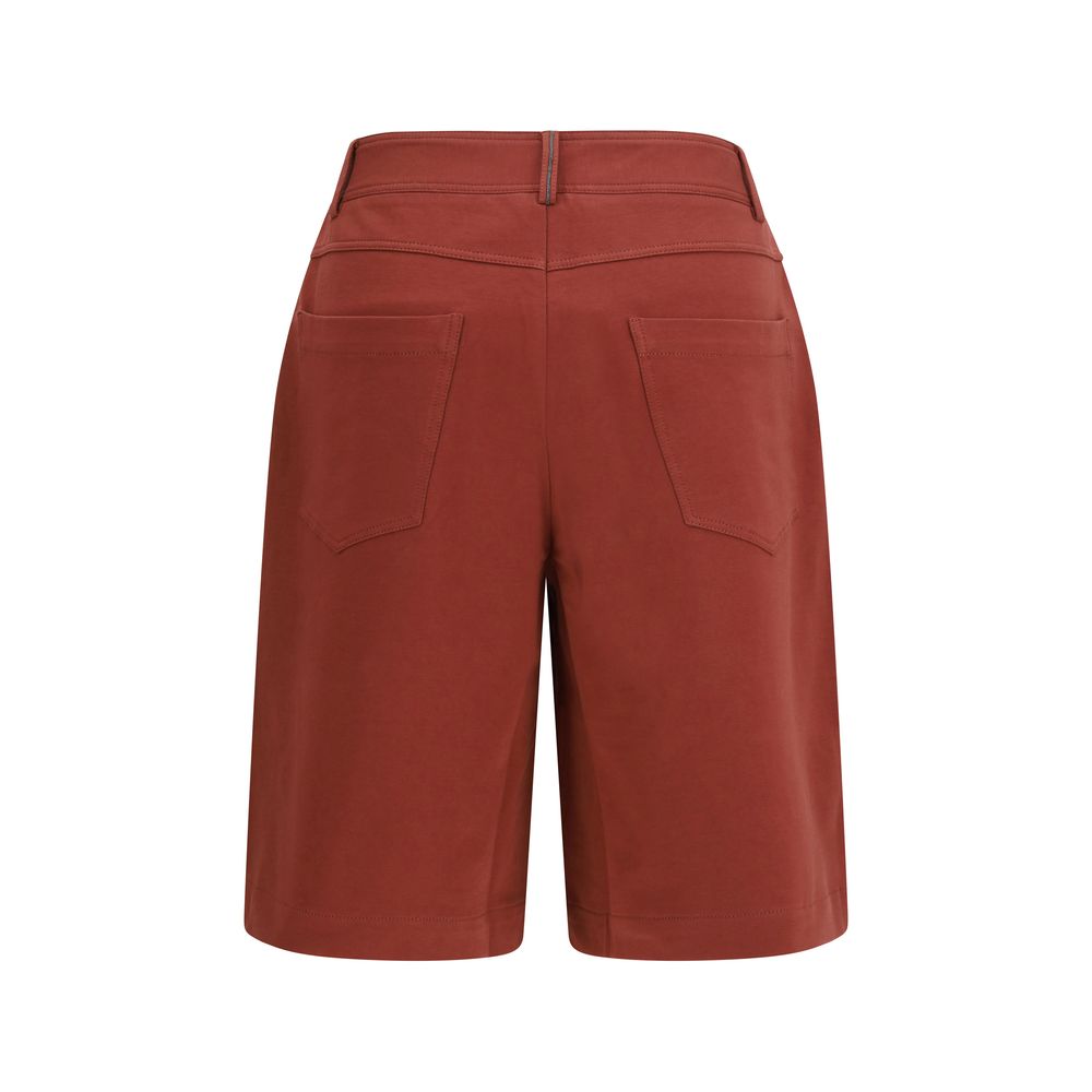Brunello Cucinelli Bermuda in Cotone Multicolor