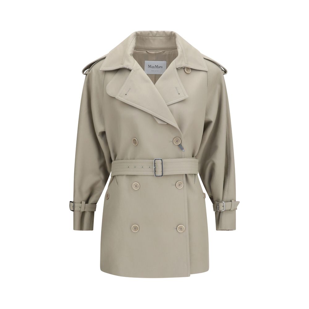 Trench Max Mara in cotone beige