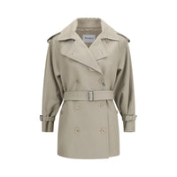Trench Max Mara in cotone beige