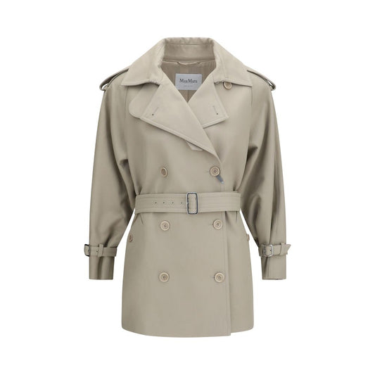 Trench Max Mara in cotone beige