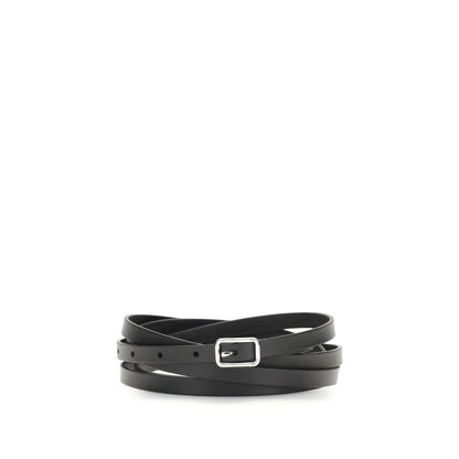Cintura Givenchy in pelle di vitello nera Bos Taurus