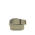 Brunello Cucinelli Cintura Regular in Lino Beige