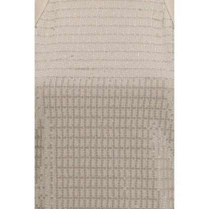 T-shirt sans manches en coton beige Brunello Cucinelli
