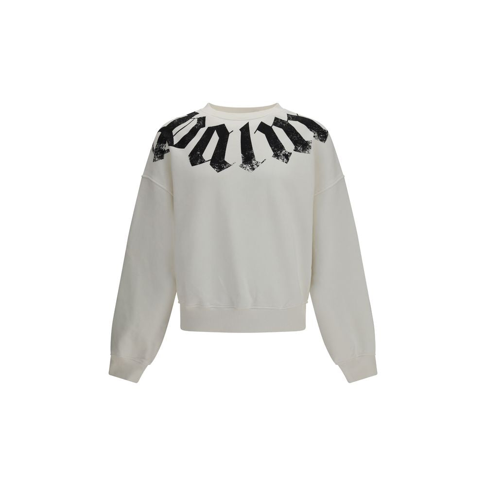 Felpa Palm Angels in cotone bianco