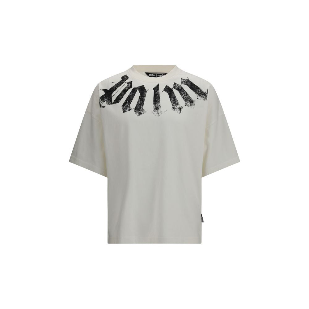 T-Shirt Palm Angels in Cotone Bianco