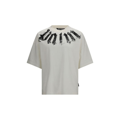 T-Shirt Palm Angels in Cotone Bianco