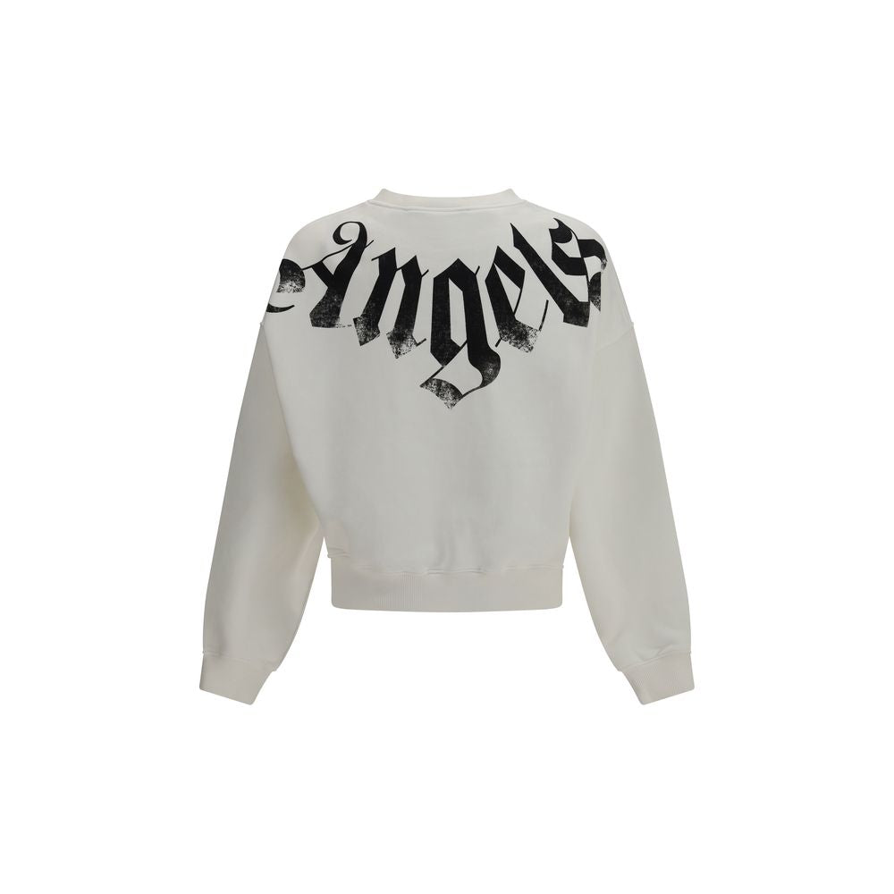 Felpa Palm Angels in cotone bianco