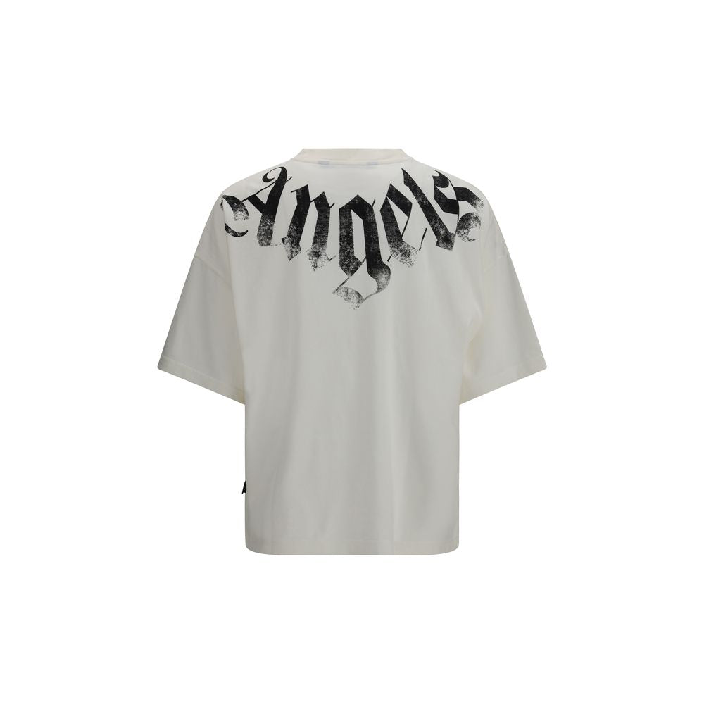 T-Shirt Palm Angels in Cotone Bianco