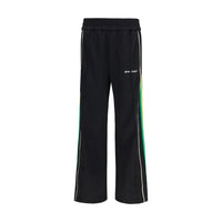 Palm Angels Black Polyester Athletic Pants