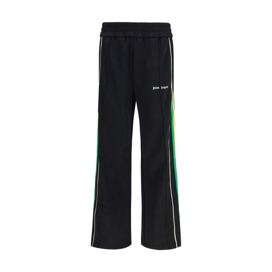 Palm Angels Pantaloni Atletici Neri in Poliestere