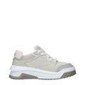Sneakers basse Versace in pelle grigia