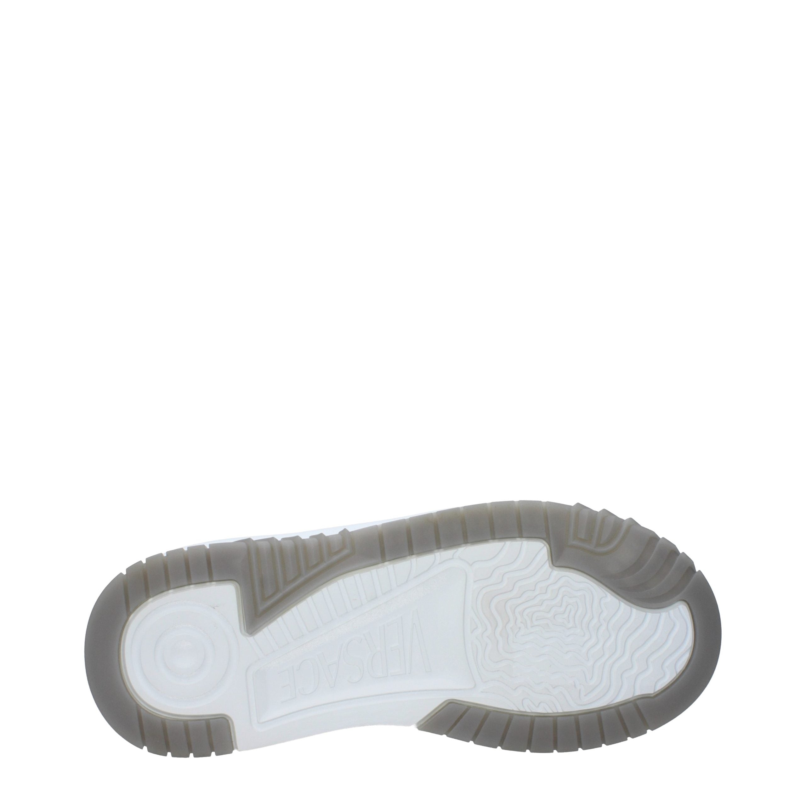 Sneakers basse Versace in pelle grigia