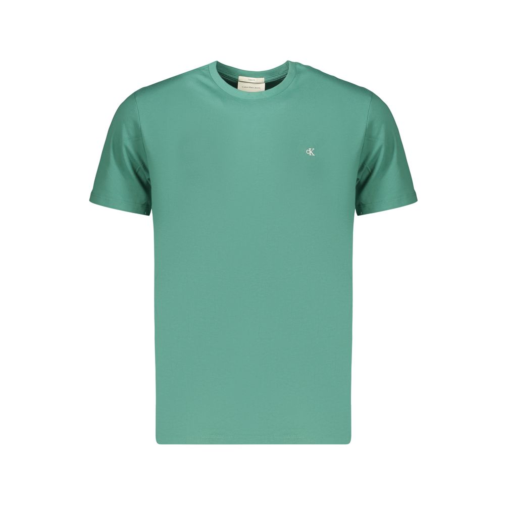 T-shirt da uomo Calvin Klein in cotone verde