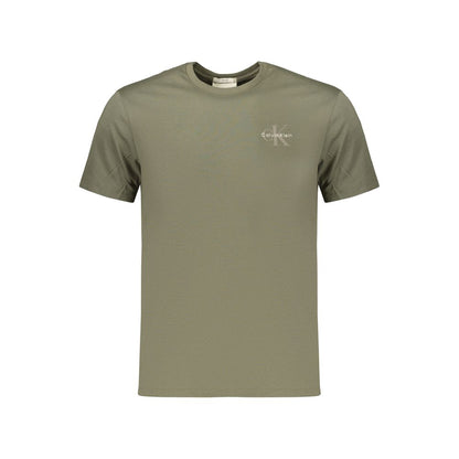 T-shirt vert en coton Calvin Klein pour homme