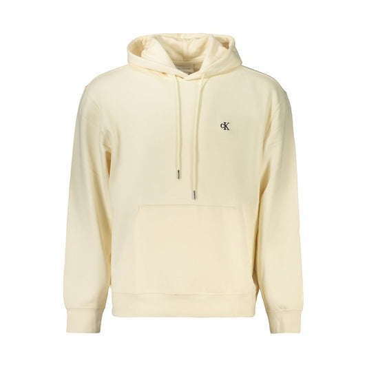 Calvin Klein Felpa da Uomo Beige in Cotone