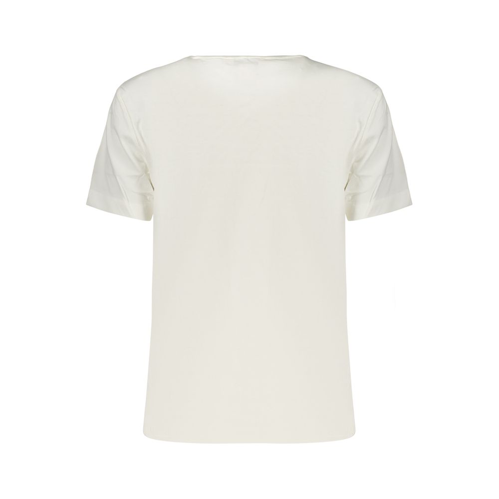 T-shirt da donna in cotone bianco Calvin Klein