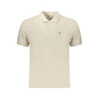 Polo da uomo Calvin Klein in cotone beige