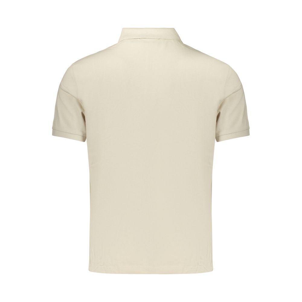 Polo da uomo Calvin Klein in cotone beige