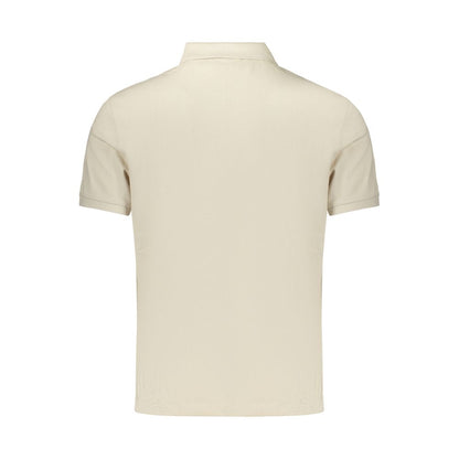 Polo da uomo Calvin Klein in cotone beige