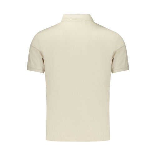 Calvin Klein beige pikétröja i bomull för herr