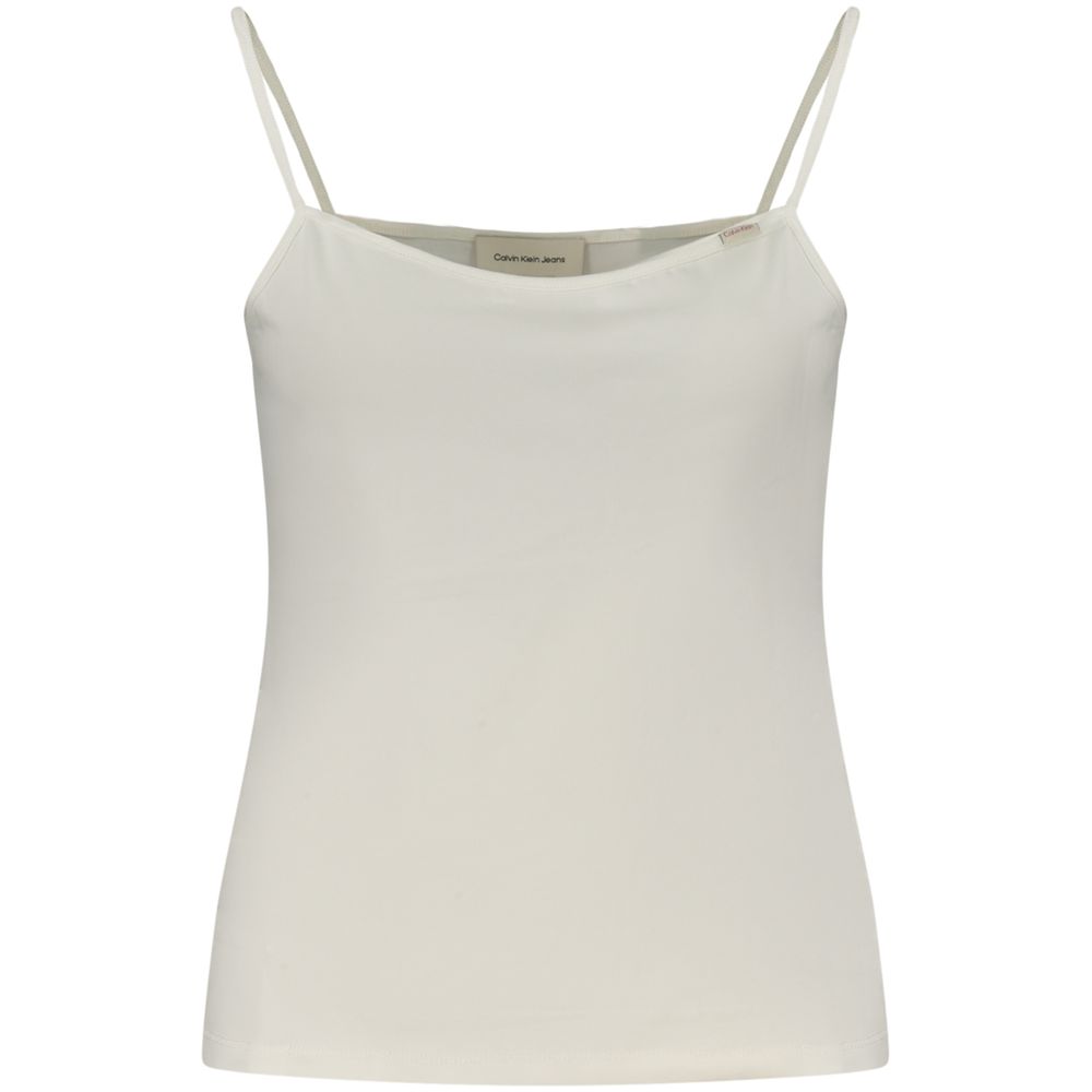 Canotta da donna in cotone bianco Calvin Klein