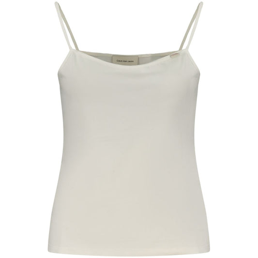 Canotta da donna in cotone bianco Calvin Klein