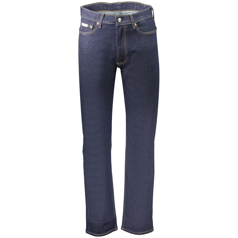 Jeans da Uomo Calvin Klein in Cotone Blu Realizzati per Eleganza e Comfort