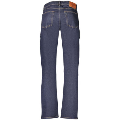 Calvin Klein Blue Cotton Men's Jean Crafted for Elegance and Comfort