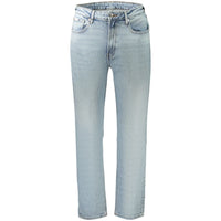 Jeans da donna in cotone Azzurro Calvin Klein