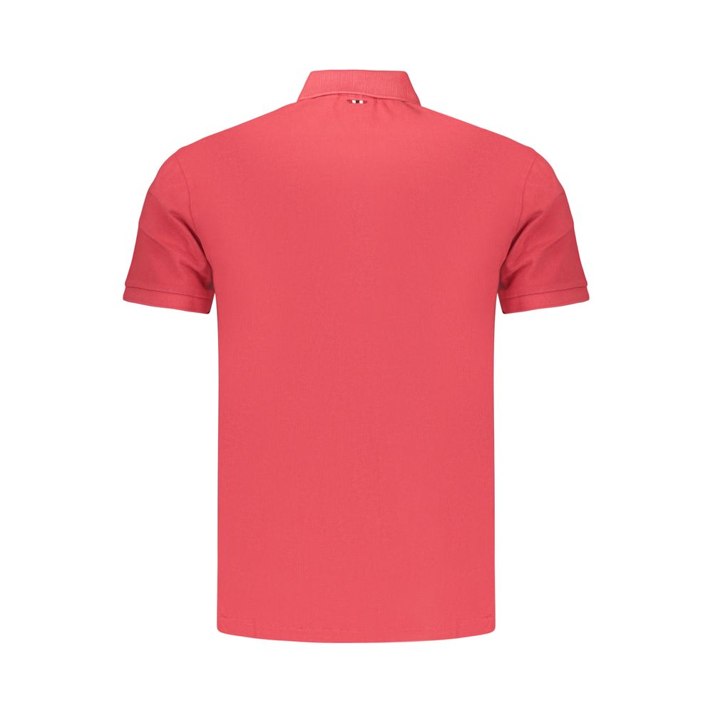 Polo da uomo Napapijri in cotone rosso