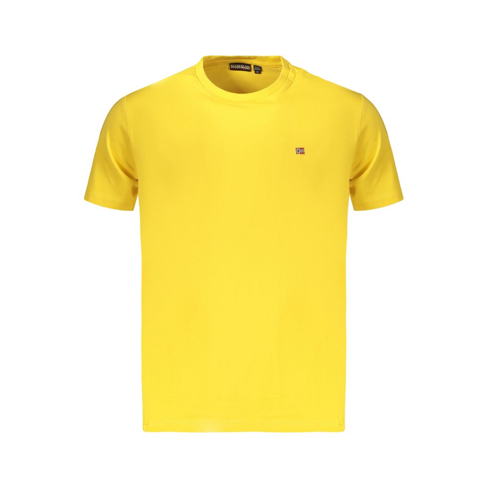 T-shirt da uomo Napapijri Giallo in cotone