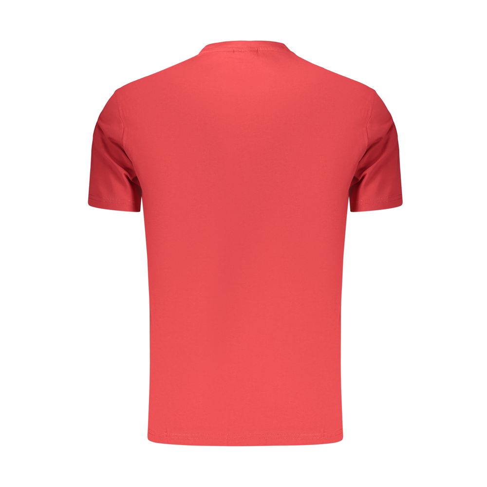 T-shirt da uomo Napapijri rossa in cotone
