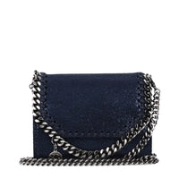 Portafoglio Stella McCartney in pelle blu