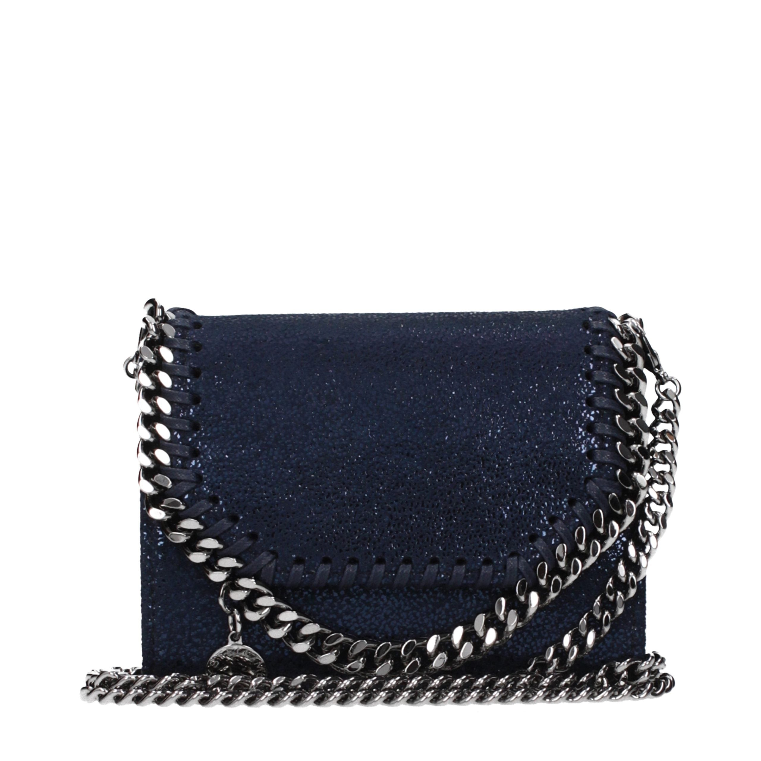Portafoglio Stella McCartney in pelle blu