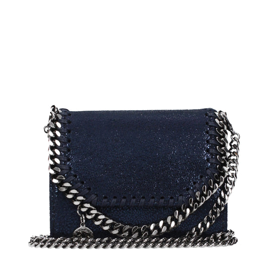 Portafoglio Stella McCartney in pelle blu