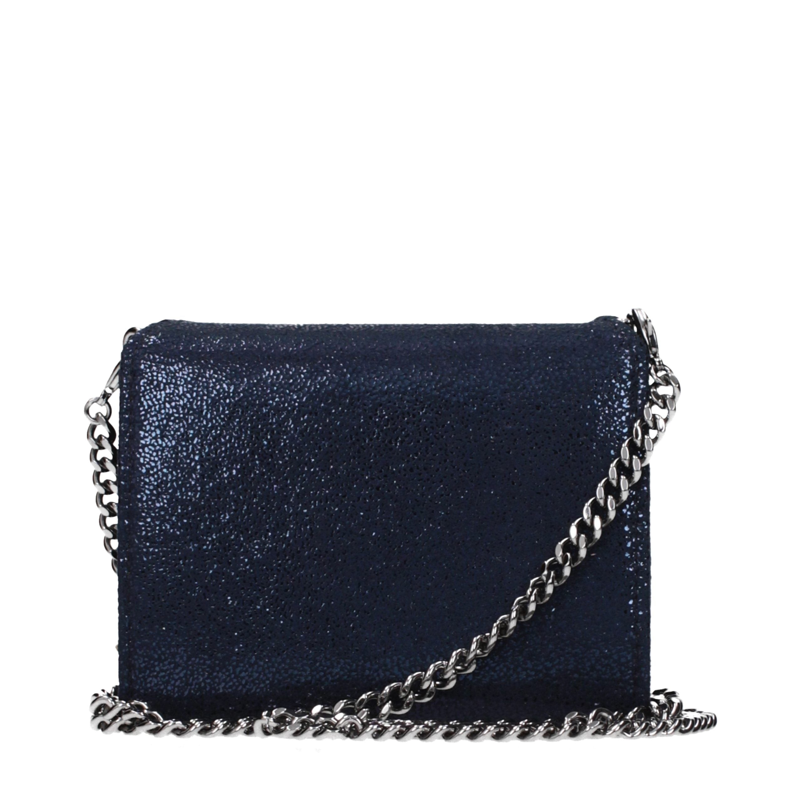 Portafoglio Stella McCartney in pelle blu
