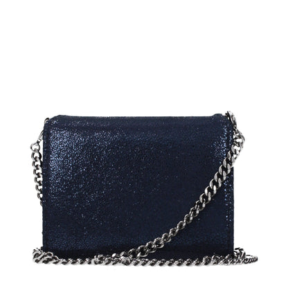 Portafoglio Stella McCartney in pelle blu