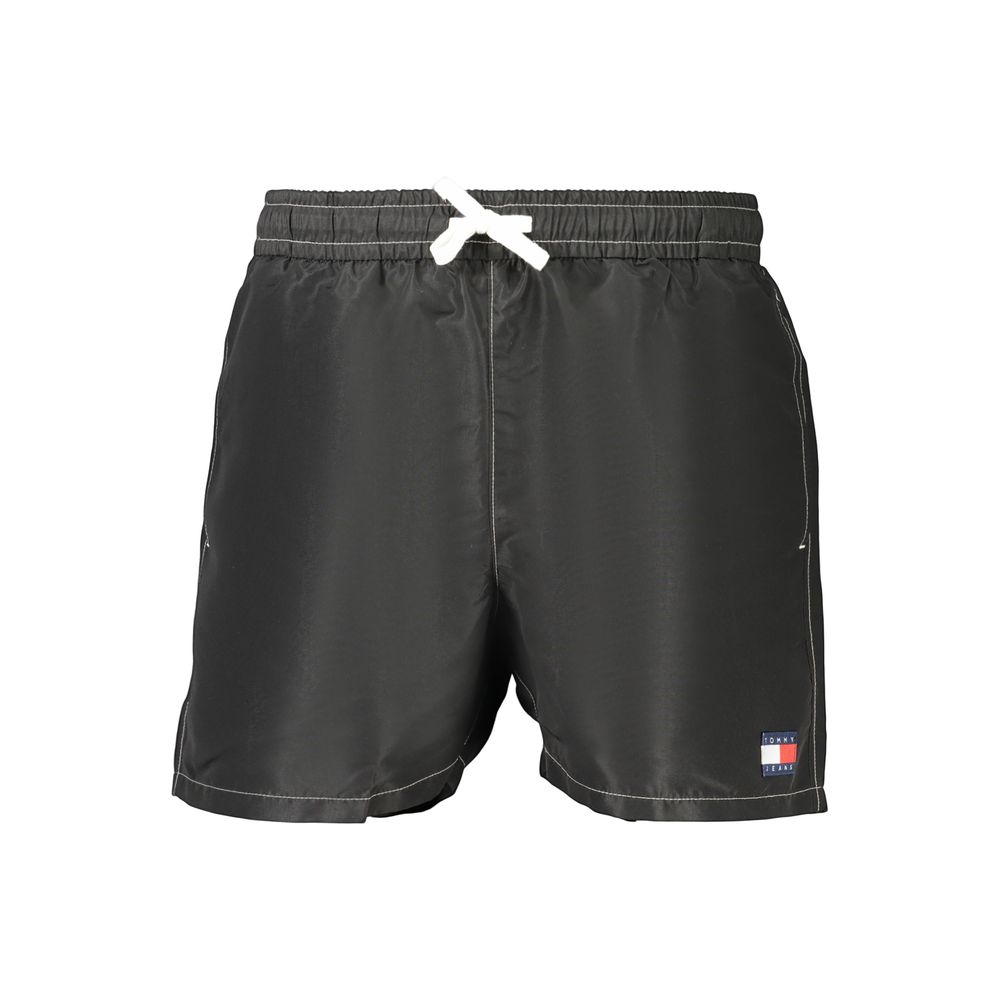 Costume da bagno da uomo in poliestere nero Tommy Hilfiger