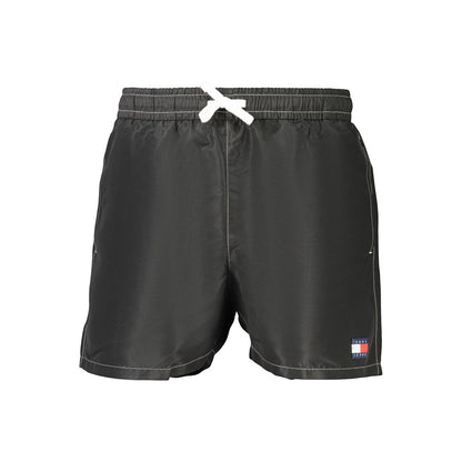 Costume da bagno da uomo in poliestere nero Tommy Hilfiger