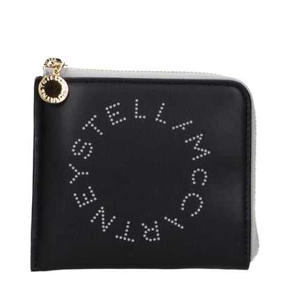 Portafoglio Stella McCartney in pelle nera