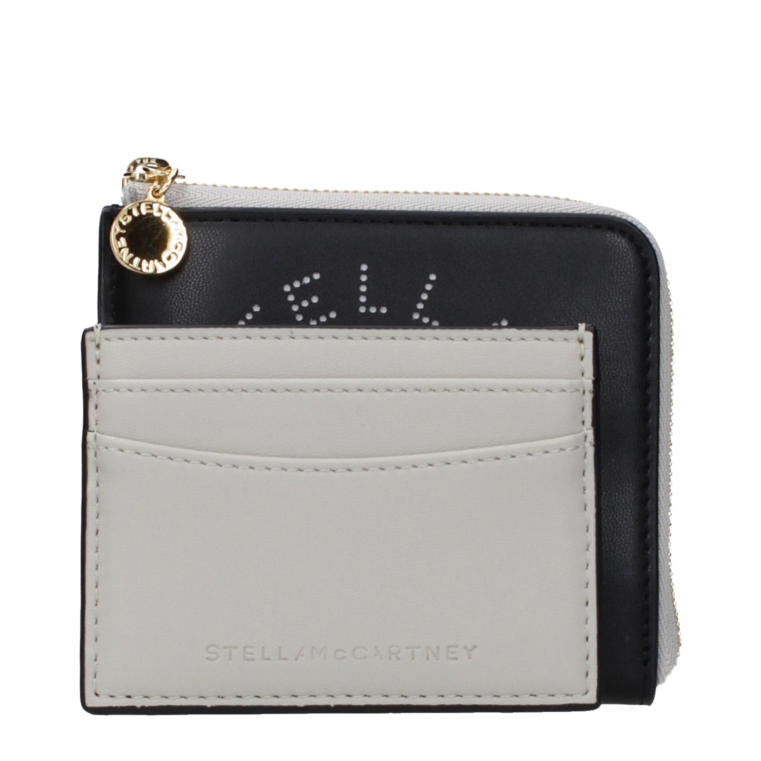 Portafoglio Stella McCartney in pelle nera