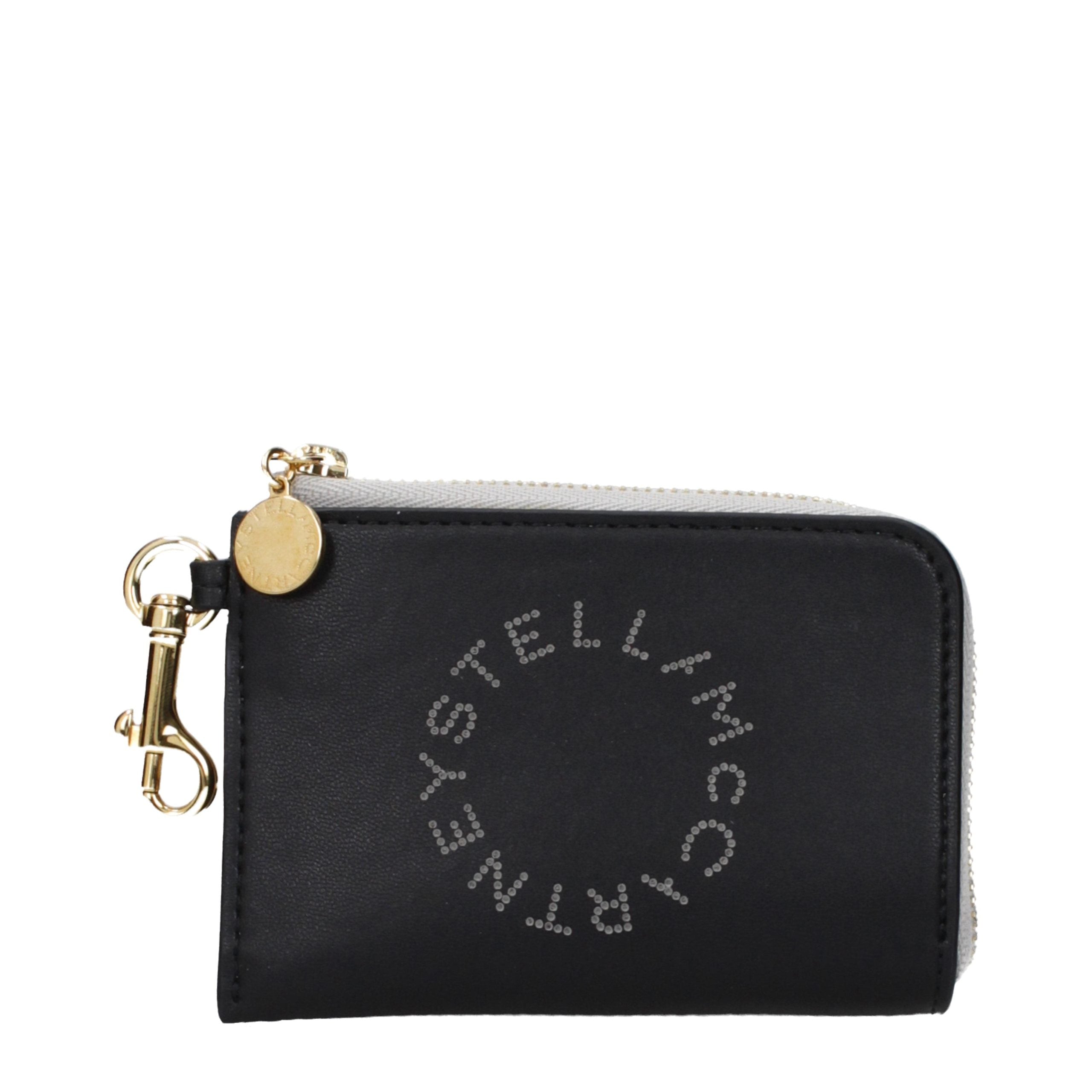 Portafoglio Stella McCartney in pelle nera