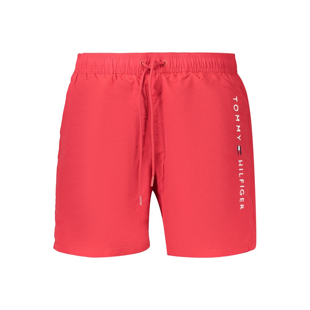 Tommy Hilfiger Rosso Costumi da bagno da uomo in poliestere