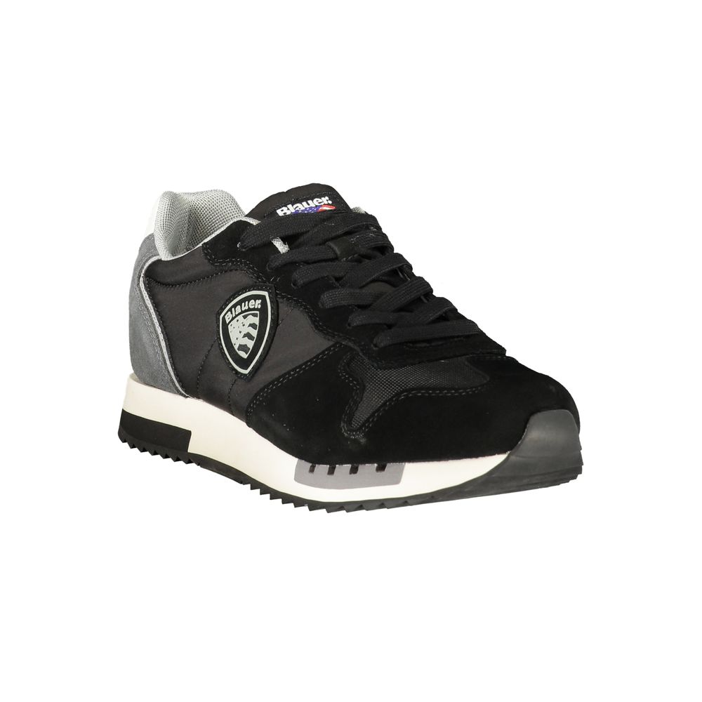 Baskets Blauer en polyuréthane noir pour homme